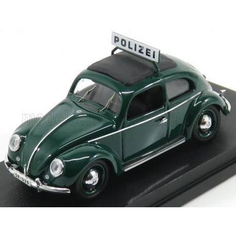 RIO MODELS VOLKSWAGEN BEETLE MAGGIOLINO POLIZEI 1953 - BLACK 1/43
