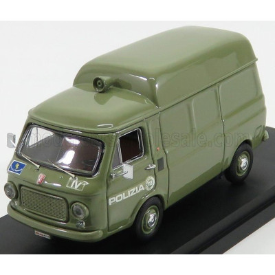 RIO MODELS FIAT 238 VAN POLIZIA 1972 - GREEN 1/43