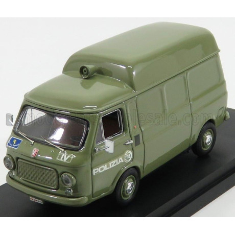 RIO MODELS FIAT 238 VAN POLIZIA 1972 - GREEN 1/43