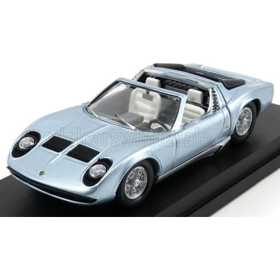 RIO MODELS LAMBORGHINI MIURA ROADSTER BERTONE SINGLE SAMPLE BRUXELS MOTOR SHOW 1968 - BLUE 1/43