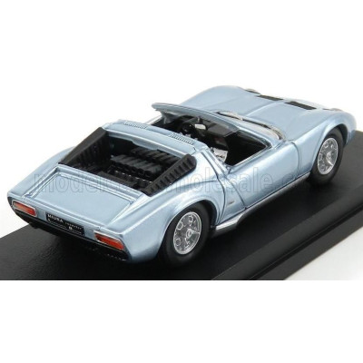 RIO MODELS LAMBORGHINI MIURA ROADSTER BERTONE SINGLE SAMPLE BRUXELS MOTOR SHOW 1968 - BLUE 1/43