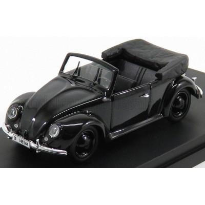 RIO MODELS VOLKSWAGEN BEETLE KAFER KDF CABRIOLET GIFT FOR THE 50th BIRTHDAY OF ADOLF HITLER - 20 APRIL 1939 - BLACK 1/43