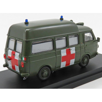 RIO MODELS FIAT 238 VAN TETTO ALTO AMBULANZA ESERCITO ITALIANO 1970 - MILITARY GREEN 1/43