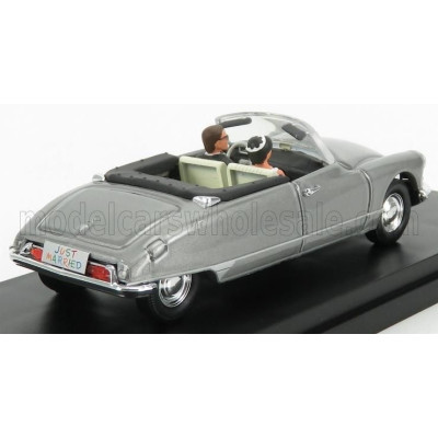 RIO MODELS CITROEN DS 19 CABRIOLET JUST MARRIED 1961 WITH FIGURES - GREY 1/43