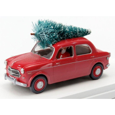 RIO MODELS FIAT 1100/103 1954 - CHRISTMAS EDITION 2020 - CON BABBO NATALE - WITH FIGURE SANTA CLAUS - RED 1/43