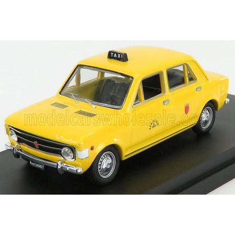 RIO MODELS FIAT 128 4-DOORS TAXI ROMA 1971 - YELLOW 1/43