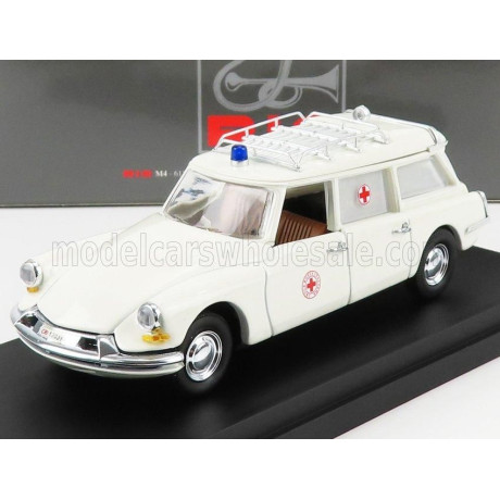 RIO MODELS CITROEN ID19 BREAK C.R.I. CROCE ROSSA ITALIANA 1958 - AMBULANCE - WHITE 1/43