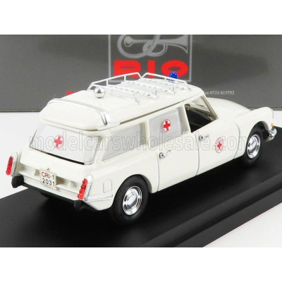 RIO MODELS CITROEN ID19 BREAK C.R.I. CROCE ROSSA ITALIANA 1958 - AMBULANCE - WHITE 1/43