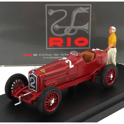 RIO MODELS ALFA ROMEO P3 TIPO B N 2 WINNER COPPA CITTA DI BERGAMO 1935 TAZIO NUVOLARI - RED 1/43