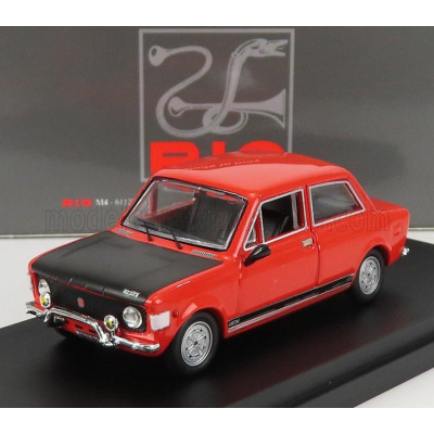 RIO MODELS FIAT 128 RALLY 1971 - RED BLACK 1/43