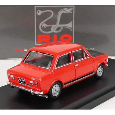 RIO MODELS FIAT 128 RALLY 1971 - RED BLACK 1/43