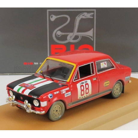 RIO MODELS FIAT 128 RALLY N 88 RALLY ISOLA D' ELBA 1972 P.SANTACROCE - L.VERSI - RED BLACK 1/43