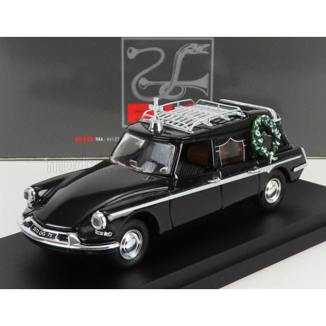 RIO MODELS CITROEN DS19 BREAK CARRO FUNEBRE - HEARSE - FUNERAL CAR WITH COFFIN 1963 - BLACK 1/43