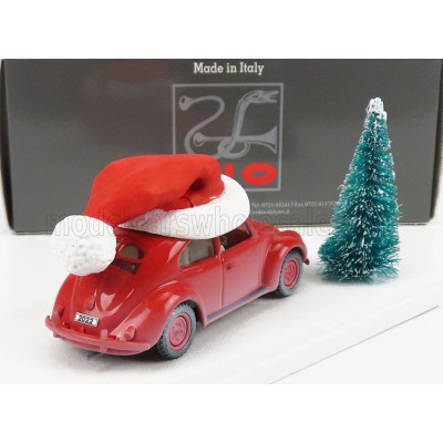 RIO MODELS VOLKSWAGEN BEETLE MAGGIOLINO 1958 - CHRISTMAS EDITION 2022 - NATALE 2022 - RED 1/43