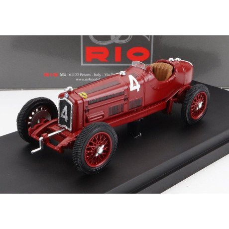 RIO MODELS ALFA ROMEO P3 TIPO B N 4 2nd CIRCUITO DI MODENA 1934 ACHILLE VARZI - RED 1/43