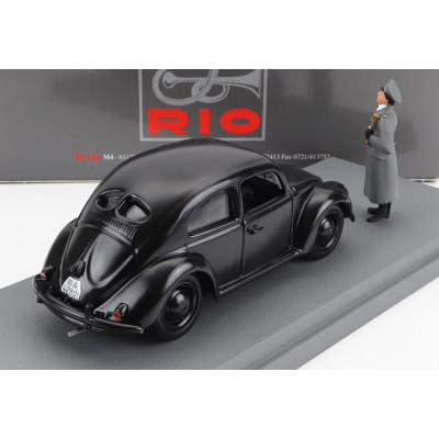 RIO MODELS VOLKSWAGEN BEETLE KAFER KDF WAGEN WITH FIGURE 1941 - BLACK 1/43