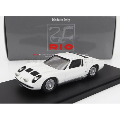 RIO MODELS LAMBORGHINI MIURA P400 1967 - PERSONAL CAR JOHNNY HALLYDAY - WHITE 1/43