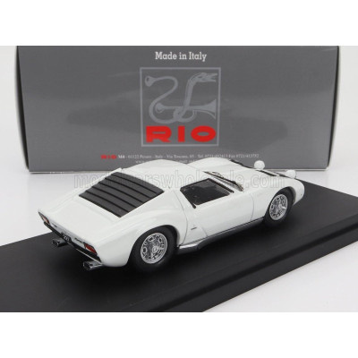 RIO MODELS LAMBORGHINI MIURA P400 1967 - PERSONAL CAR JOHNNY HALLYDAY - WHITE 1/43