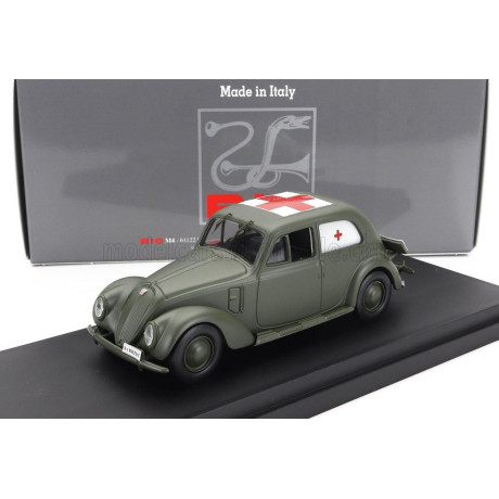 RIO MODELS FIAT 1500 AMBULANZA SERVIZIO SANITA' MILITARE 1940 - MILITARY GREY 1/43