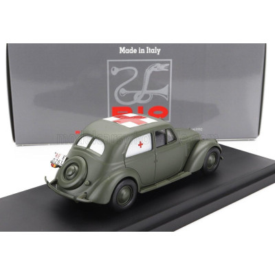 RIO MODELS FIAT 1500 AMBULANZA SERVIZIO SANITA' MILITARE 1940 - MILITARY GREY 1/43