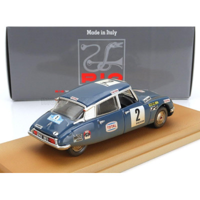 RIO MODELS CITROEN DS21 N 2 4th RALLY MAROCCO DIRTY VERSION 1971 BOB NEIRET - JACQUES TERRAMORSI - BLUE 1/43