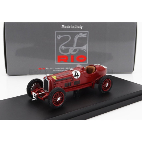 RIO MODELS ALFA ROMEO P3 N 4 TOURIST TROPHY ISLE OF MAN 1934 BRIAN LEWIS - RED 1/43