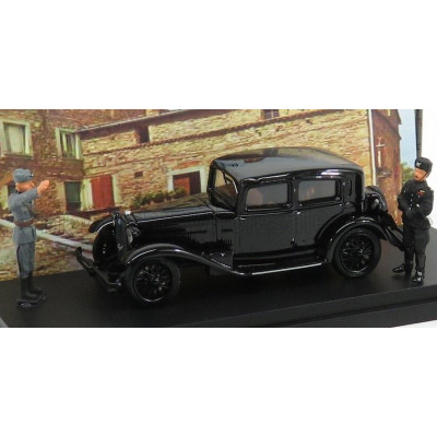 RIO MODELS ALFA ROMEO 6C 1750 - MUSSOLINI PERSONAL CAR - VISITA A PREDAPPIO CASA NATALE - 1930 - WITH FIGURES - EXCLUSIVE CARMOD