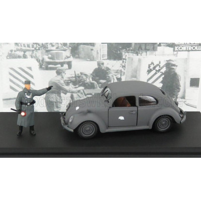 RIO MODELS VOLKSWAGEN KDF 1939 WITH WEHRMACHT WITH FIGURES - MILITARY GREY 1/43
