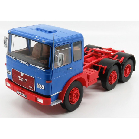 ROAD KINGS MAN 16304 F7 TRACTOR TRUCK 1972 - BLUE RED 1/18