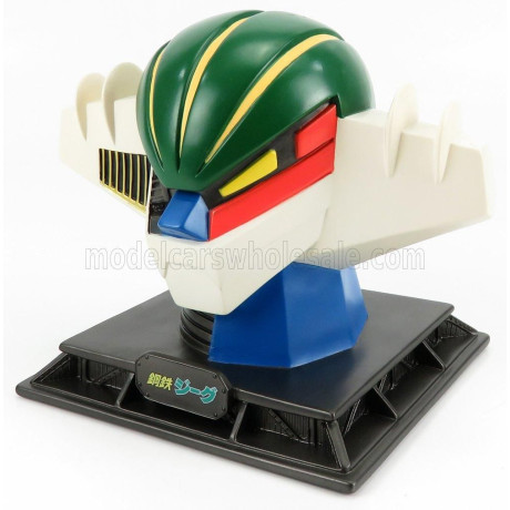 ROBOT HL-PRO JEEG - COIN BANK FIGURE - JEEG ROBOT D'ACCIAIO - SALVADANAIO - GO-NAGAI - GREY GREEN RED 1/27