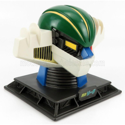 ROBOT HL-PRO JEEG - COIN BANK FIGURE - JEEG ROBOT D'ACCIAIO - SALVADANAIO - GO-NAGAI - GREY GREEN RED 1/27