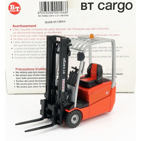 ROS MODEL BT CARGO B316 CARRELLO ELEVATORE VERTICALE - VERTICAL ORDER PICKER 3 WHEELS - BLACK ORANGE 1/23