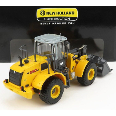 ROS MODEL NEW HOLLAND W190B RUSPA GOMMATA - TRACTOR SCRAPER - YELLOW 1/50