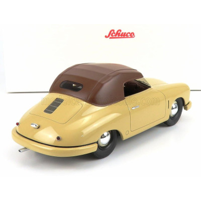 SCHUCO PORSCHE 356 SPIDER CLOSED 1948 - CREAM BLACK 1/18