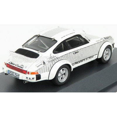 SCHUCO PORSCHE 911 COUPE WALTER ROHRL 1969 - WHITE BLACK 1/43