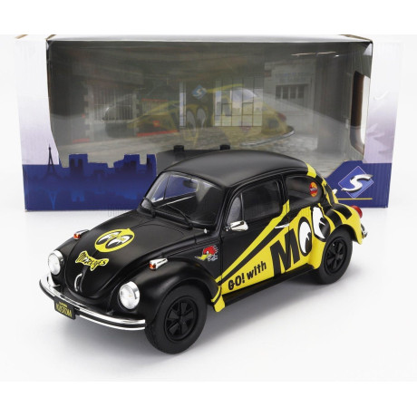 SOLIDO VOLKSWAGEN BEETLE 1303 MOONEYES 1974 - BLACK YELLOW 1/18