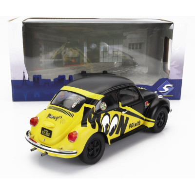 SOLIDO VOLKSWAGEN BEETLE 1303 MOONEYES 1974 - BLACK YELLOW 1/18