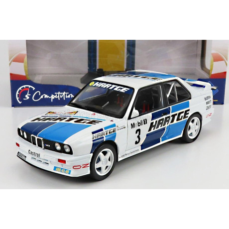 SOLIDO BMW 3-SERIES (E30) Gr.A N 3 RALLY DEUTCHLAND 1990 - WHITE 2 TONE BLUE 1/18
