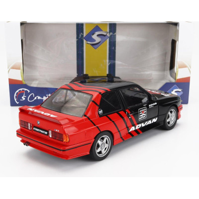 SOLIDO BMW 3-SERIES M3 (E30) ADVAN RALLY DRIFT TEAM 1990 - RED BLACK 1/18