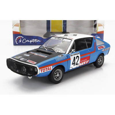 SOLIDO RENAULT R17 MK1 N 42 RALLY ABIDJAN NICE 1976 - BLUE 1/18