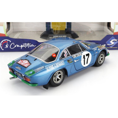 SOLIDO RENAULT ALPINE A110 1600S (night version) N 17 RALLY MONTECARLO 1972 B.DARNICHE - A.MAHE - BLUE MET 1/18