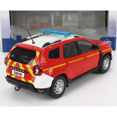 SOLIDO DACIA DUSTER MKII SAPEURS POMPIERS 2018 - RED YELLOW 1/18