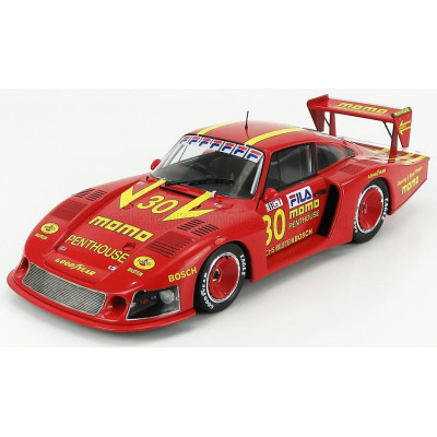 SOLIDO PORSCHE 935/78 MOMO MOBY DICK N 30 DRM NORISRING 1981 G.MORETTI - RED YELLOW 1/18