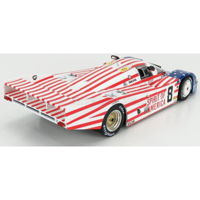 SOLIDO PORSCHE 956 2.6L TURBO TEAM JOEST RACING N 8 3rd 24h LE MANS 1986 G.FOLLMER - J.MORTON - K.MILLER - WHITE RED BLUE 1/18
