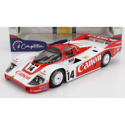 SOLIDO PORSCHE 956 TURBO TEAM CANON RACING N 14 24h LE MANS 1983 J.PALMER - J.LAMMERS - R.LLOYD - RED WHITE 1/18