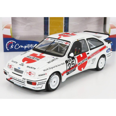 SOLIDO FORD ENGLAND SIERRA COSWORTH RS500 TEAM WURTH N 25 WINNER NURBURGRING DTM 1988 A.HAHNE - WHITE RED 1/18