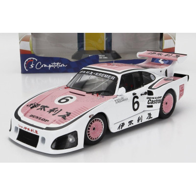 SOLIDO PORSCHE 935K3 TEAM PORSCHE KREMER RACING N 6 WINNER 1000km SUZUKA 1981 B.WOLLEK - H.PESCAROLO - WHITE PINK 1/18