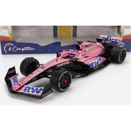 SOLIDO ALPINE F1 A522 TEAM ALPINE BWT N 14 BAHRAIN GP 2022 FERNANDO ALONSO - PINK 1/18