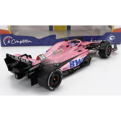 SOLIDO ALPINE F1 A522 TEAM ALPINE BWT N 14 BAHRAIN GP 2022 FERNANDO ALONSO - PINK 1/18