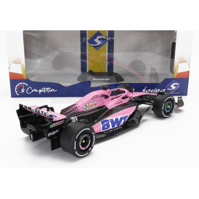 SOLIDO ALPINE F1  A523 TEAM BWT ALPINE PRESS LAUNCH LIVERY N 10 PIERRE GASLY - N 31 ESTEBAN OCON 2023 - PINK BLACK BLUE 1/18